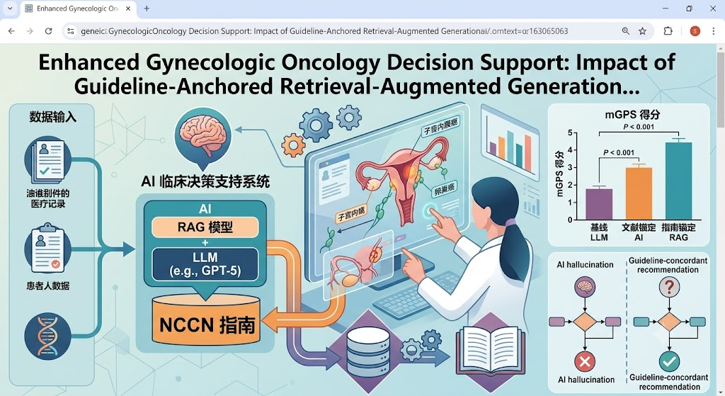 Nâng tầm hỗ trợ ra quyết định trong ung thư phụ khoa: RAG neo theo hướng dẫn vượt trội so với mô hình AI cơ bản và chỉ dựa trên y văn