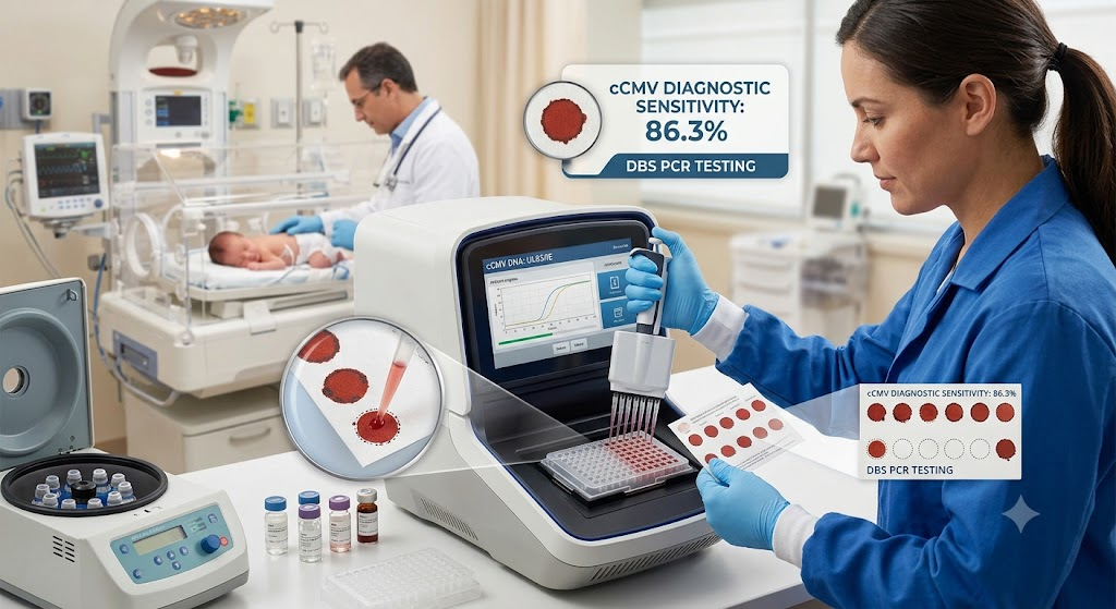 Evaluating Dried Blood Spot PCR for Detecting Congenital Cytomegalovirus in Newborns Identified by Targeted Testing