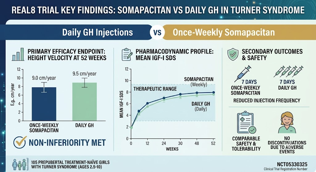 Somapacitan Tiêm Hàng Tuần: Bước Tiến Mới Trong Điều Trị Hormone Tăng Trưởng Cho Bé Gái Mắc Hội Chứng Turner