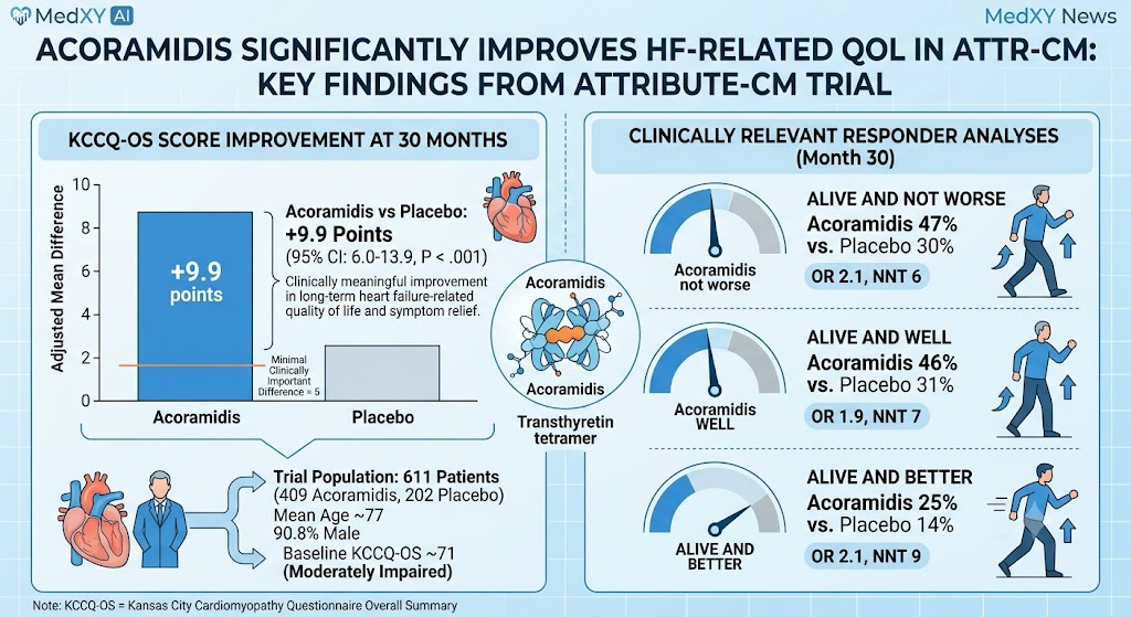 Acoramidis Significantly Improves Heart Failure-Related Quality of Life in Transthyretin Amyloid Cardiomyopathy: Insights from the ATTRibute-CM Trial