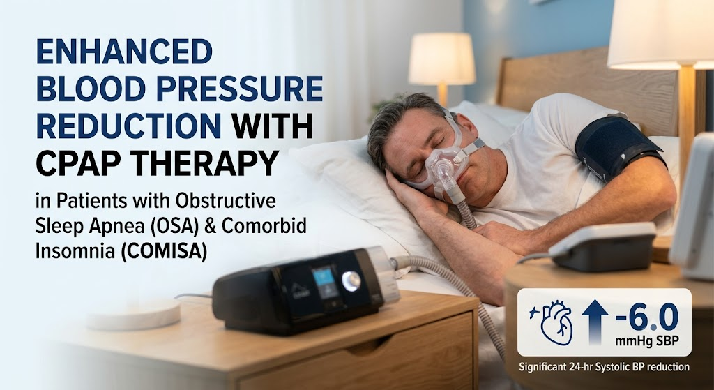 Comorbid Insomnia Amplifies Blood Pressure Reduction with CPAP Therapy in Obstructive Sleep Apnea Patients