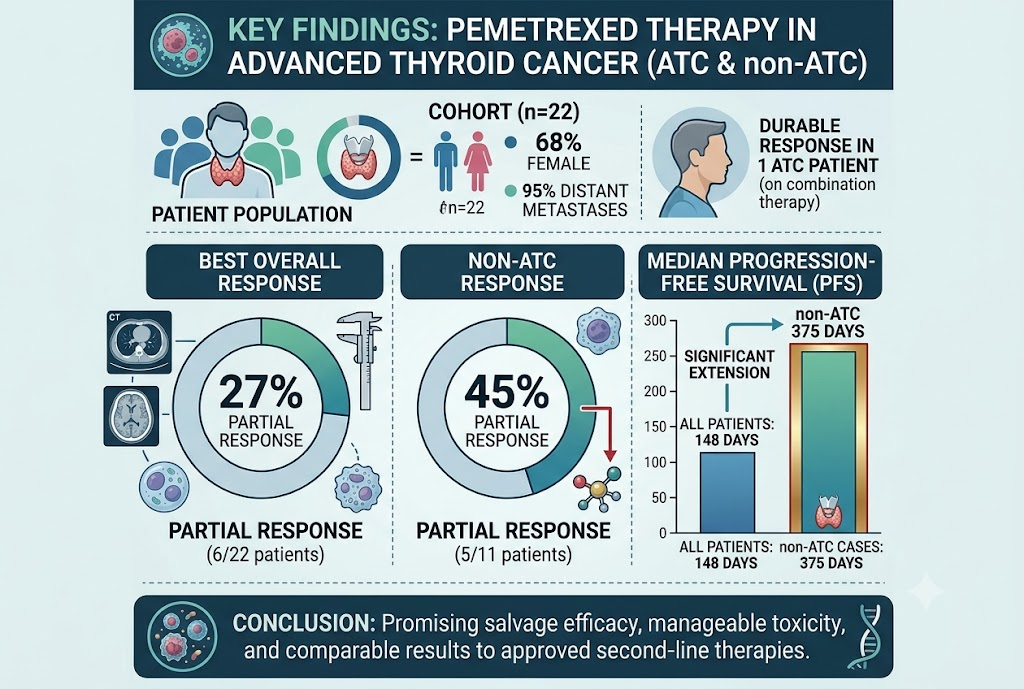 Evaluating Pemetrexed Monotherapy and Combination Therapy with Carboplatin in Advanced Thyroid Cancer: A Retrospective Cohort Analysis