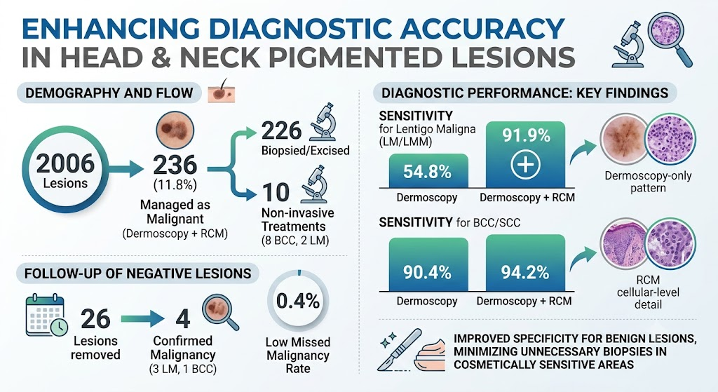 Enhancing Diagnostic Accuracy in Head and Neck Pigmented Macules: The Critical Role of Reflectance Confocal Microscopy