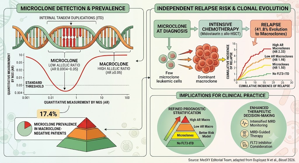 Unexpected Prognostic Significance of FLT3-ITD Microclones in Young Adults with Acute Myeloid Leukemia Undergoing Intensive Chemotherapy
