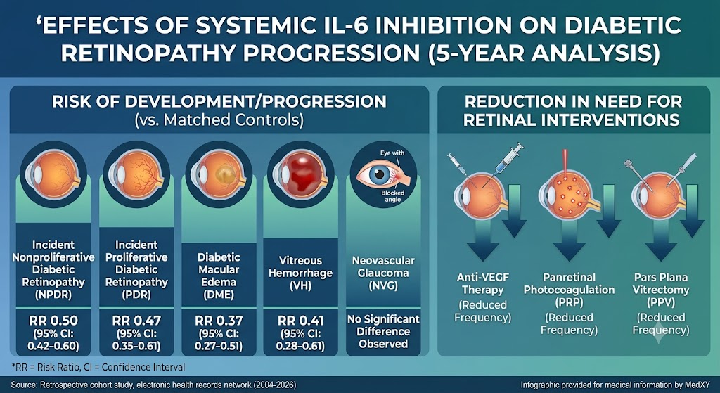 Systemic Interleukin-6 Inhibition as a Novel Approach to Reduce Diabetic Retinopathy Risk and Progression