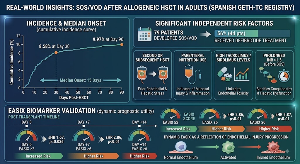 Real-World Incidence, Risk Factors, and Biomarker Validation for SOS/VOD After Allogeneic HSCT in Adults: Insights from the Spanish GETH-TC Registry