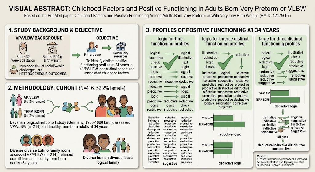 Childhood Predictors of Adult Well-Being in Very Preterm and Very Low Birth Weight Individuals: Insights From a 34-Year Cohort Study