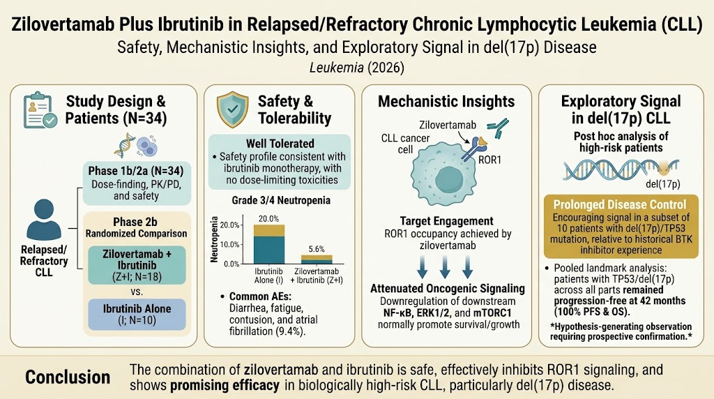 Targeting ROR1 in Chronic Lymphocytic Leukemia: Insights from the Zilovertamab and Ibrutinib Combination in High-Risk del(17p) Disease