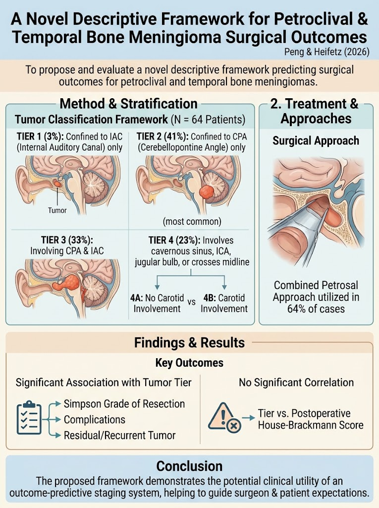 A Novel Descriptive Framework Enhances Predictive Accuracy for Surgical Outcomes in Petroclival and Temporal Bone Meningiomas