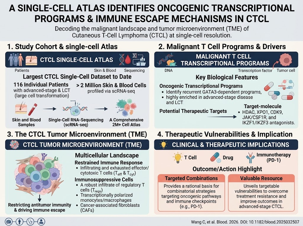 Decoding CTCL: A Single-Cell Atlas Reveals Oncogenic Pathways and Immune Resistance Mechanisms