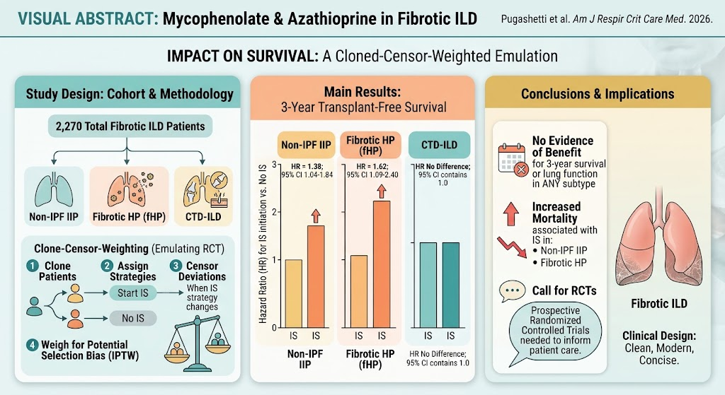 Evaluating Mycophenolate and Azathioprine in Fibrotic Interstitial Lung Disease: Insights from a Multicenter Retrospective Study