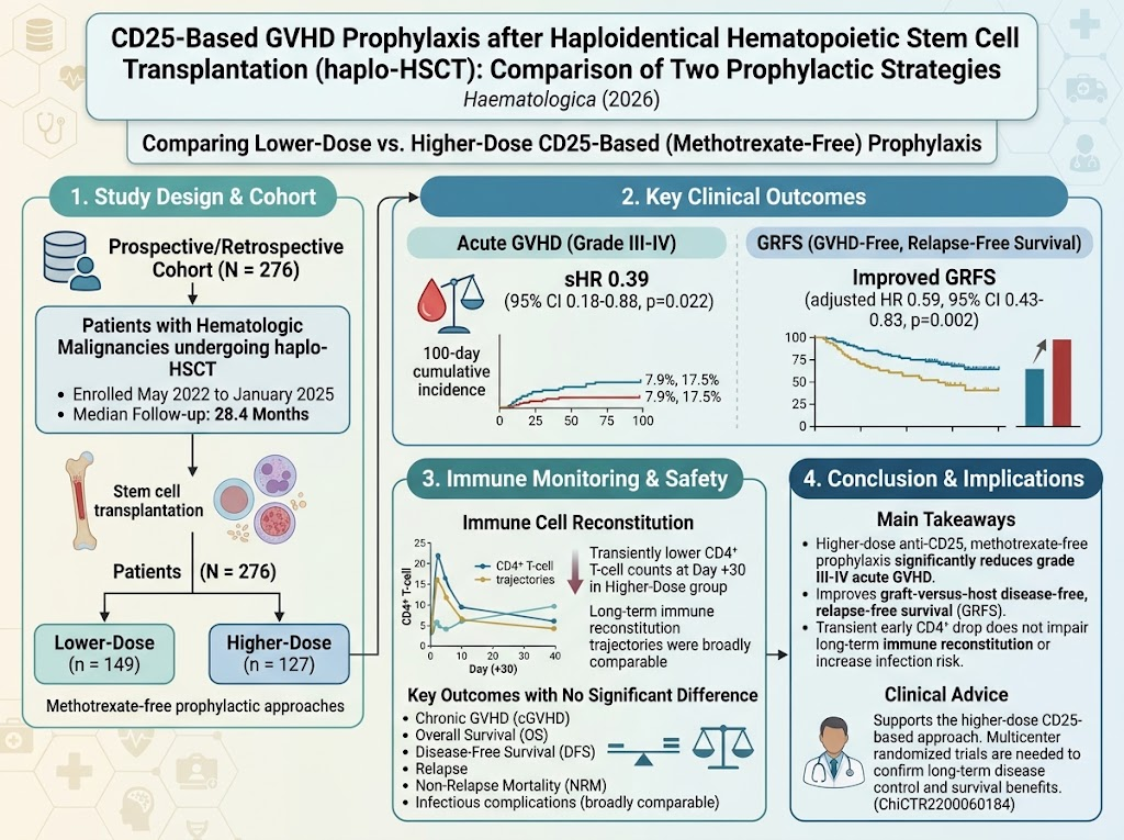 CD25-based Graft-versus-Host Disease Prophylaxis after Haploidentical Hematopoietic Stem Cell Transplantation: Comparative Analysis of Two Prophylactic Regimens