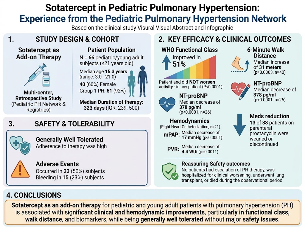 儿童肺动脉高压加用sotatercept：Pediatric Pulmonary Hypertension Network带来可喜结果