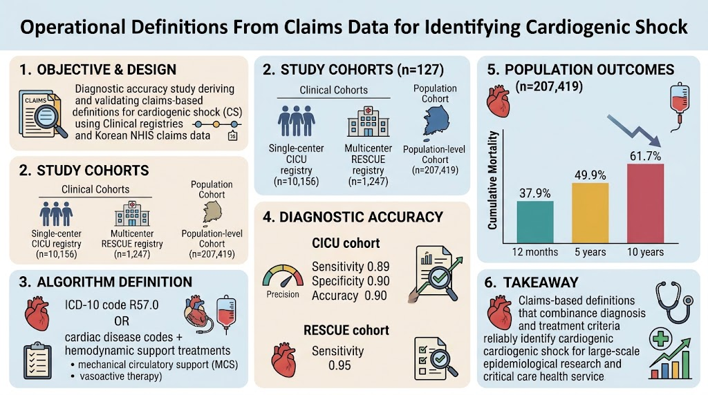 Derivation and Validation of Claims-Based Operational Definitions for Cardiogenic Shock: Enhancing Diagnostic Accuracy and Epidemiologic Surveillance