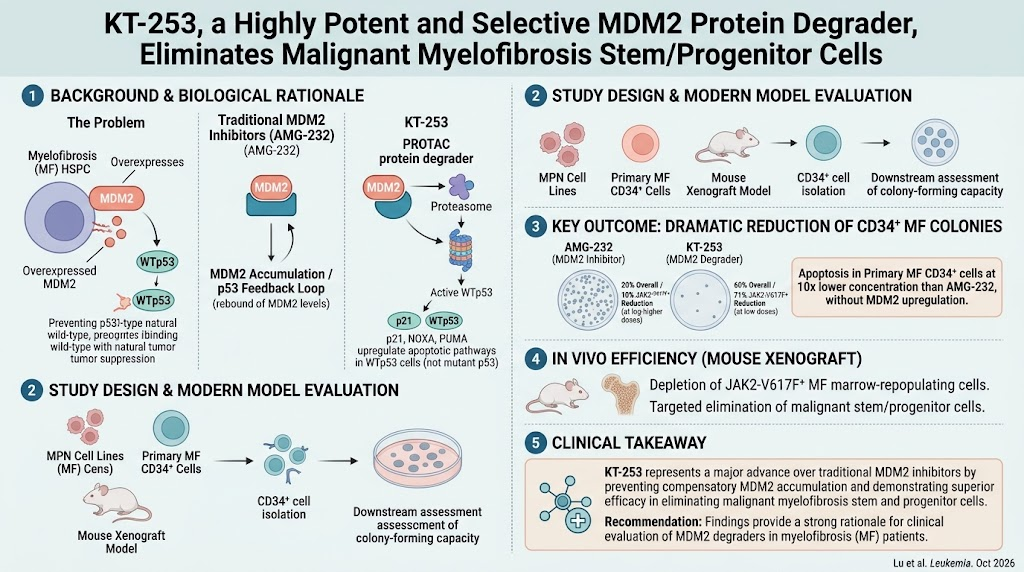 KT-253: A Novel MDM2 Degrader Targeting Malignant Stem Cells in Myelofibrosis