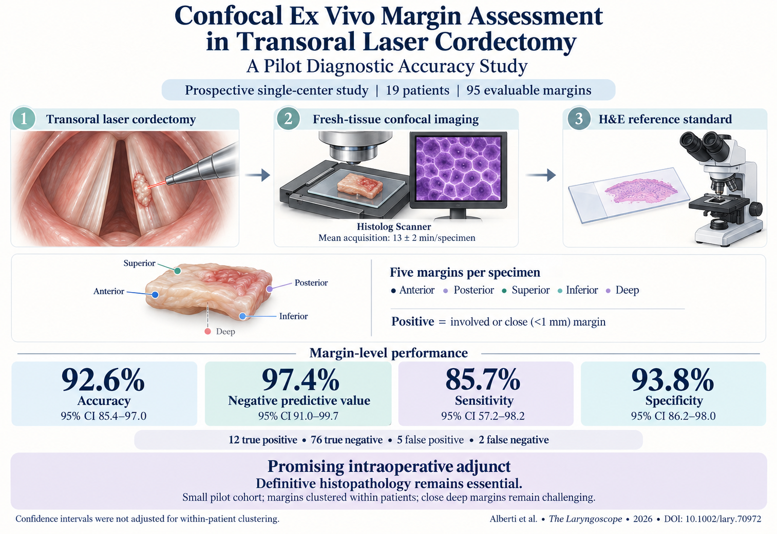 Advancing Surgical Precision: Confocal Ex Vivo Margin Assessment in Transoral Laser Cordectomy for Glottic Cancer