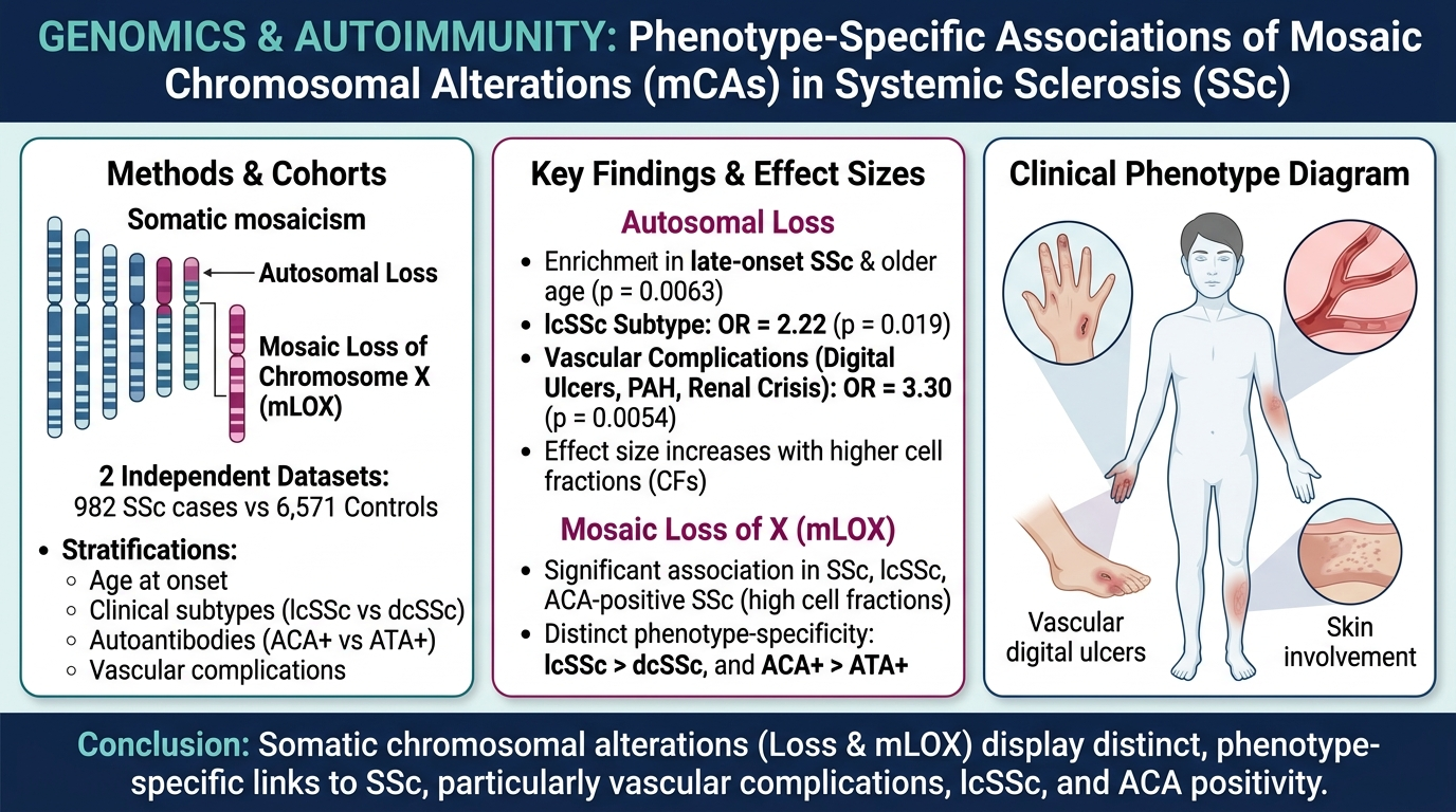Phenotype-Specific Mosaic Chromosomal Alterations in Systemic Sclerosis: Implications for Disease Subtypes and Clinical Outcomes