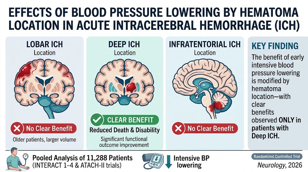Hematoma Location as a Key Modifier of Intensive Blood Pressure Lowering Outcomes in Acute Intracerebral Hemorrhage