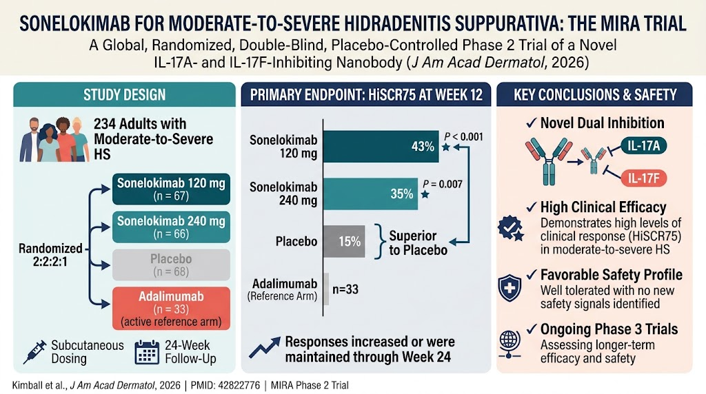 Sonelokimab：面向中重度化脓性汗腺炎的双靶点 IL-17A/F 纳米抗体新希望