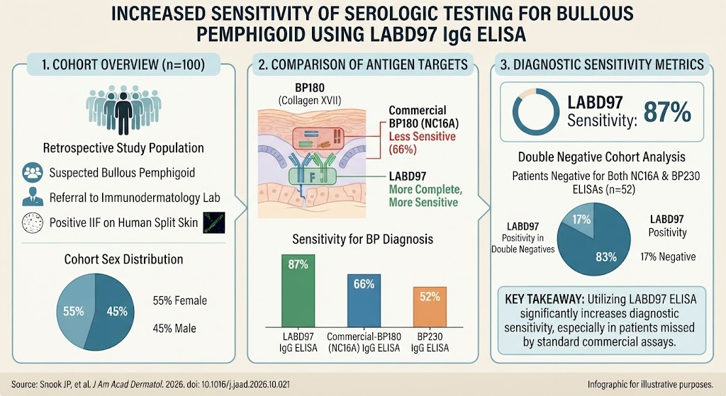Enhancing Diagnostic Sensitivity for Bullous Pemphigoid: The Emerging Role of LABD97 IgG ELISA