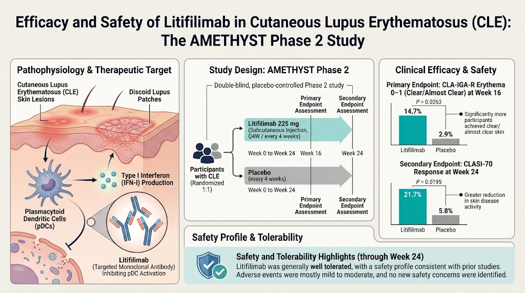 Litifilimab Shows Promising Efficacy and Safety in Treating Cutaneous Lupus Erythematosus: Insights from the AMETHYST Phase 2 Trial