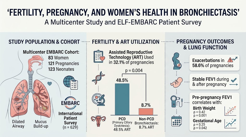 気管支拡張症女性の妊孕性・妊娠・健康を考える：多施設研究と国際患者調査からの知見