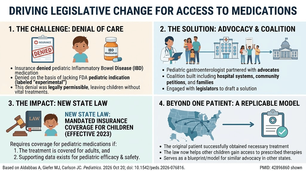 Driving Legislative Change for Access to Medications in Pediatric Inflammatory Bowel Disease